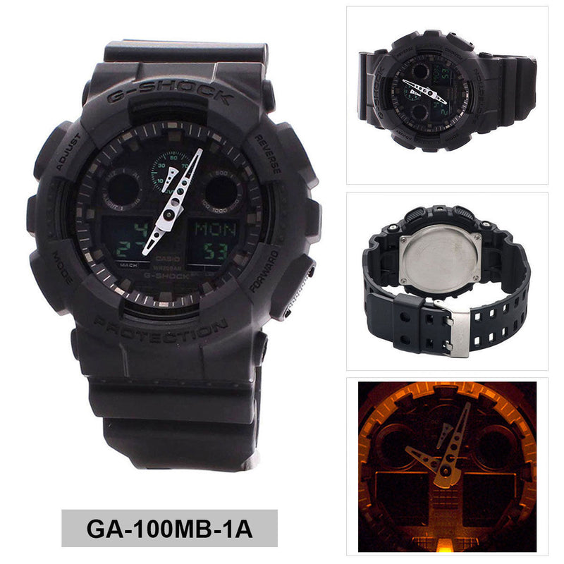 Casio G Shock GA100MB 1A Analogue Digital Mens Watch Watch