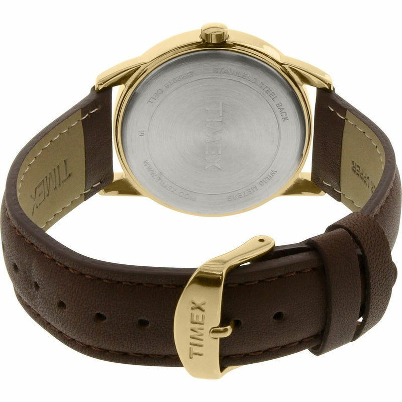 Timex Easy Reader Date Full-Size Leather  Strap Mens Watch