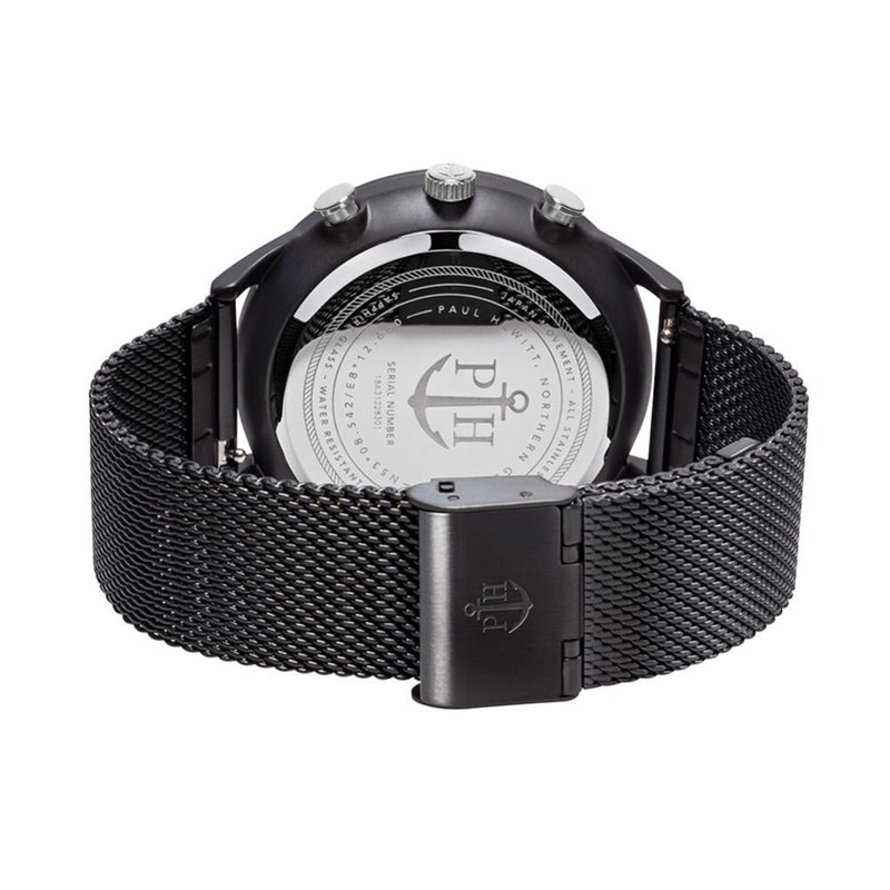 Paul Hewitt Chrono Black Sunray Mesh Watch