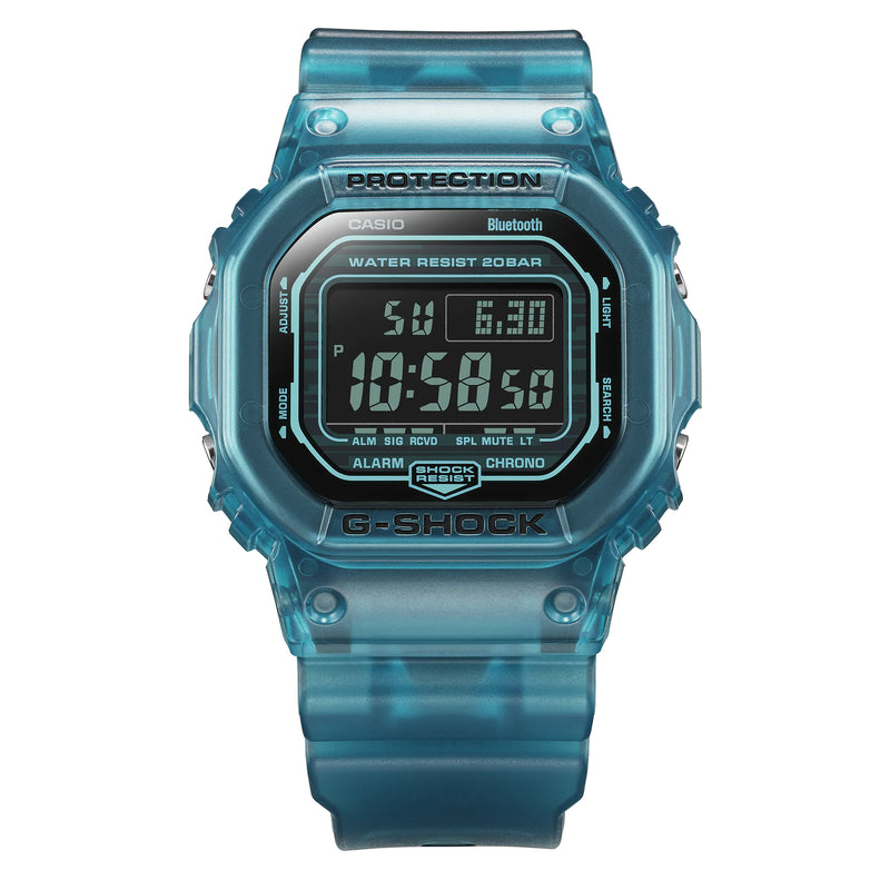 G-Shock Digital Bluetooth Blue Translucent Watch DWB5600G-2D