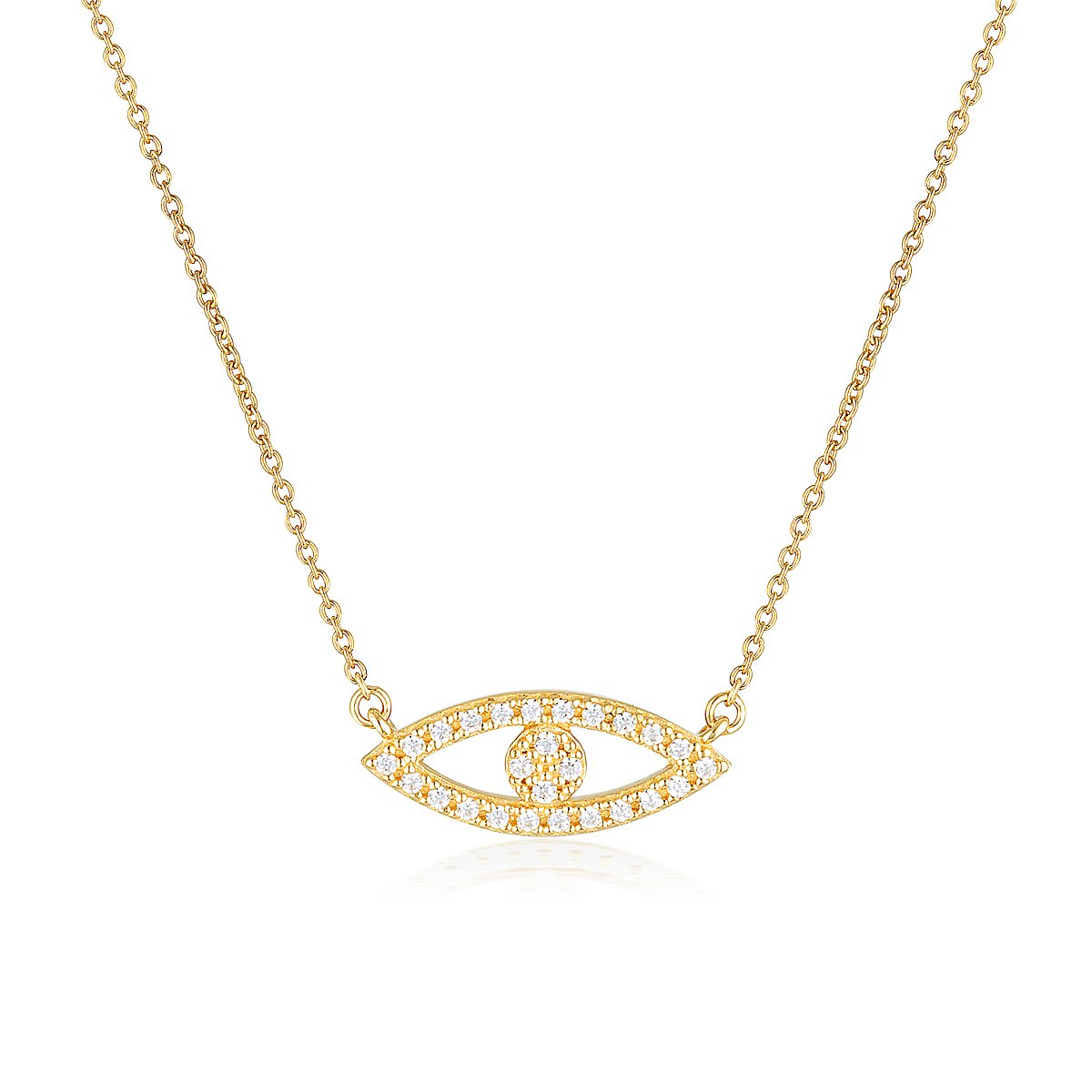 GEORGINI ROCK STAR EVIL EYE GOLD PENDANT