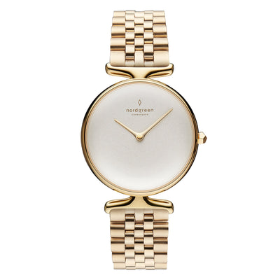 Nordgreen Unika Gold Link Bracelet 32mm Watch