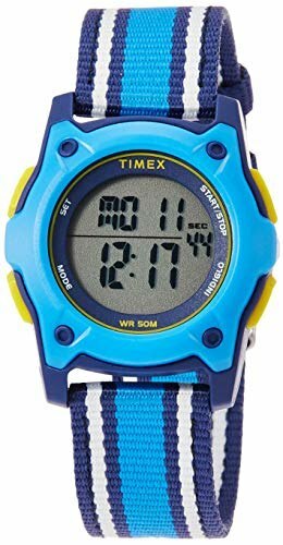 Timex Youth Kid'S Digital 35Mm Double Layer Fabric Strap |Blue| Watch Tw7C25900