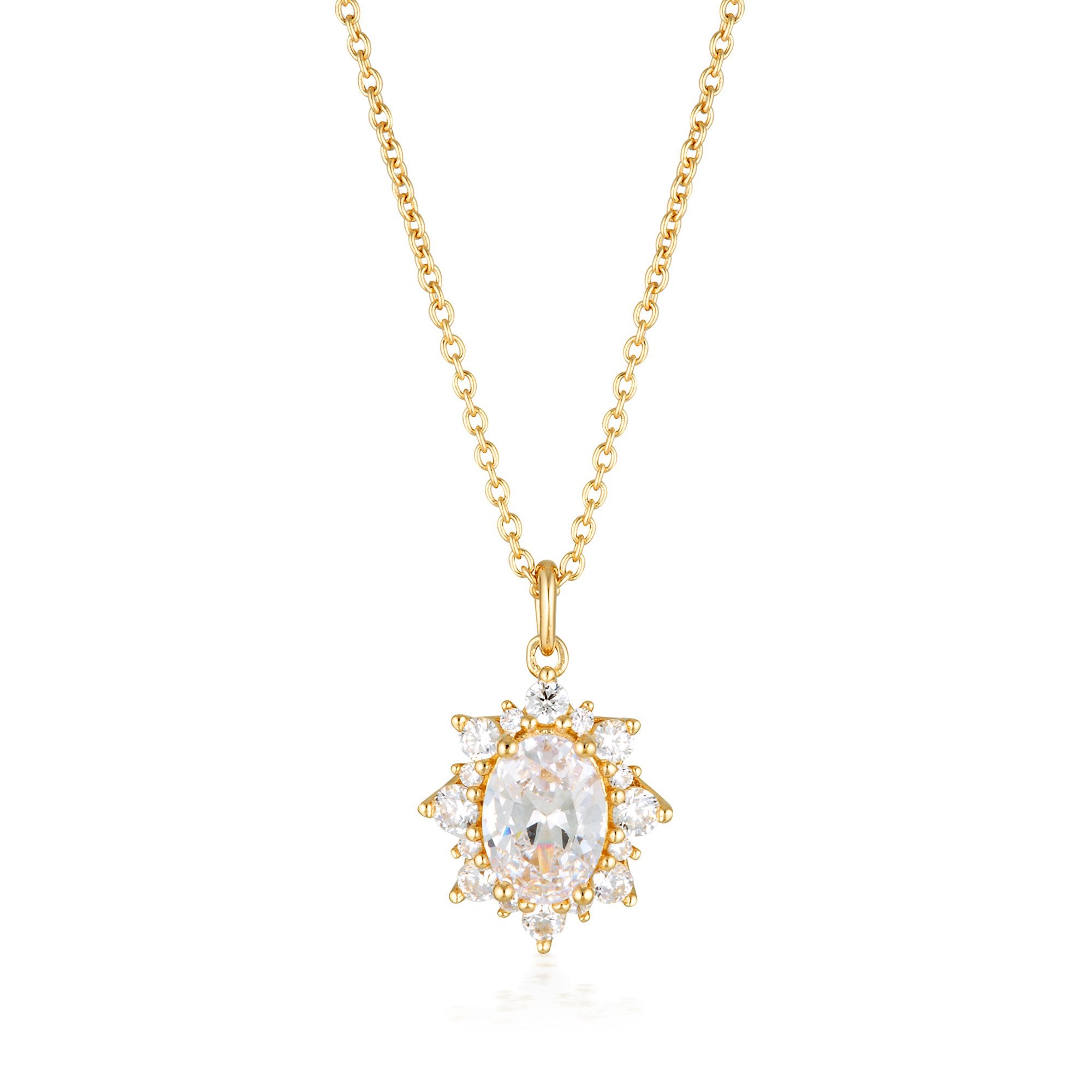 GEORGINI ICONIC BRIDAL ELOISE PENDANT GOLD