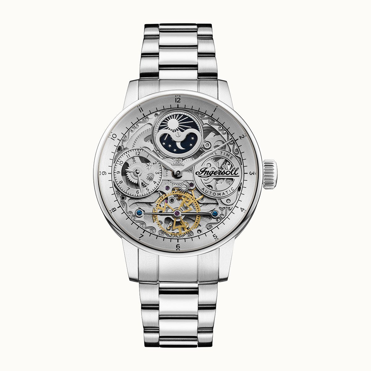 Ingersoll Jazz Silver Automatic Watch – Watch Direct