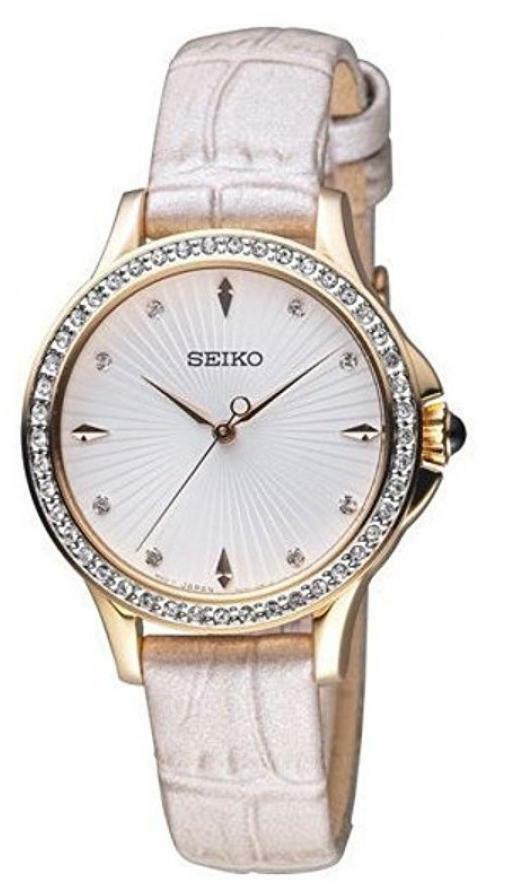 Seiko Quartz Srz490P Ladies Gold Tone Watch