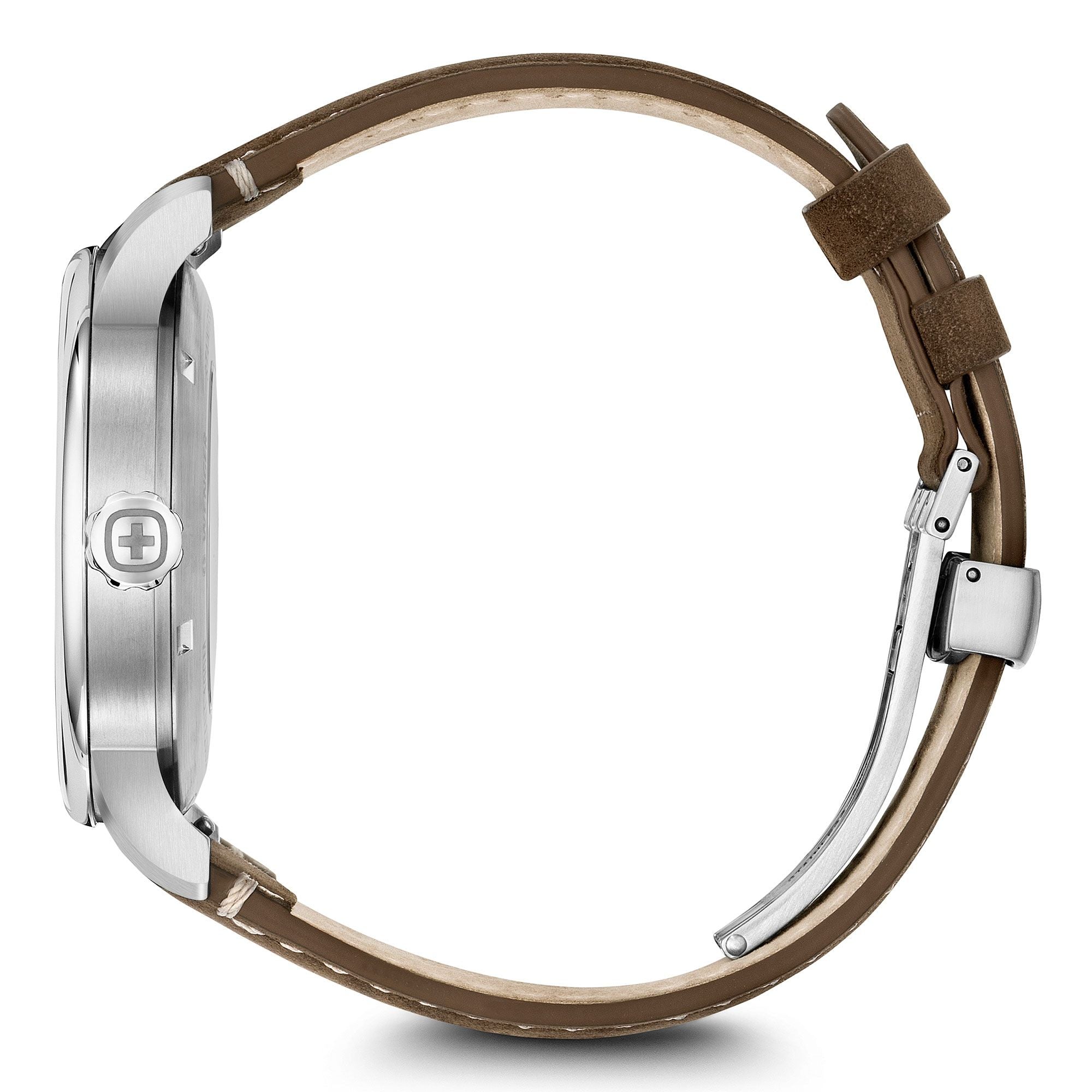 Wenger Urban Metropolitan Automatic Beige Dial Leather Watch 01.1746.101