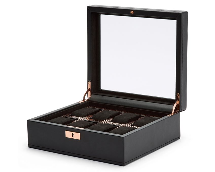 Wolf Axis 8 Piece Watch Box Copper 488016