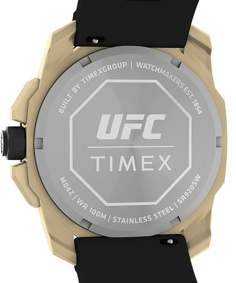 Timex UFC Icon Chronograph 45mm Silicone Strap Watch TW2V58500