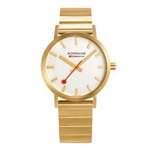 Mondaine Classic IP Gold-Plated Stainless Steel Mens Watch A660.30360.16SBM