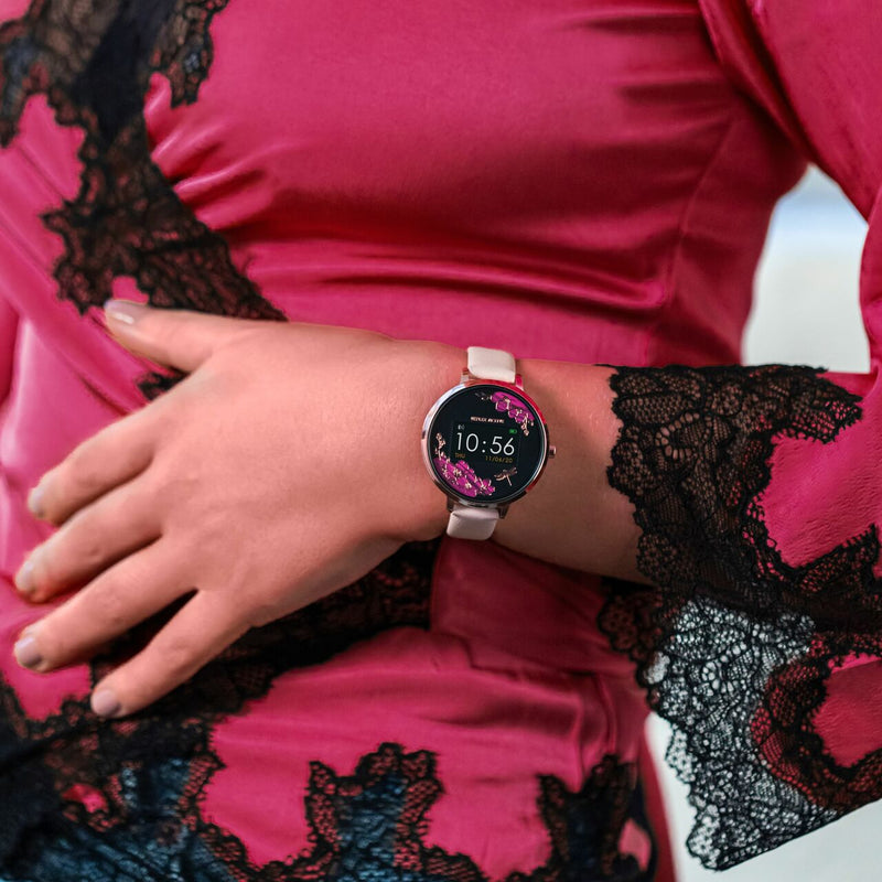 Reflex Active Series 3 Rose Gold Pink Floral Smart Watch