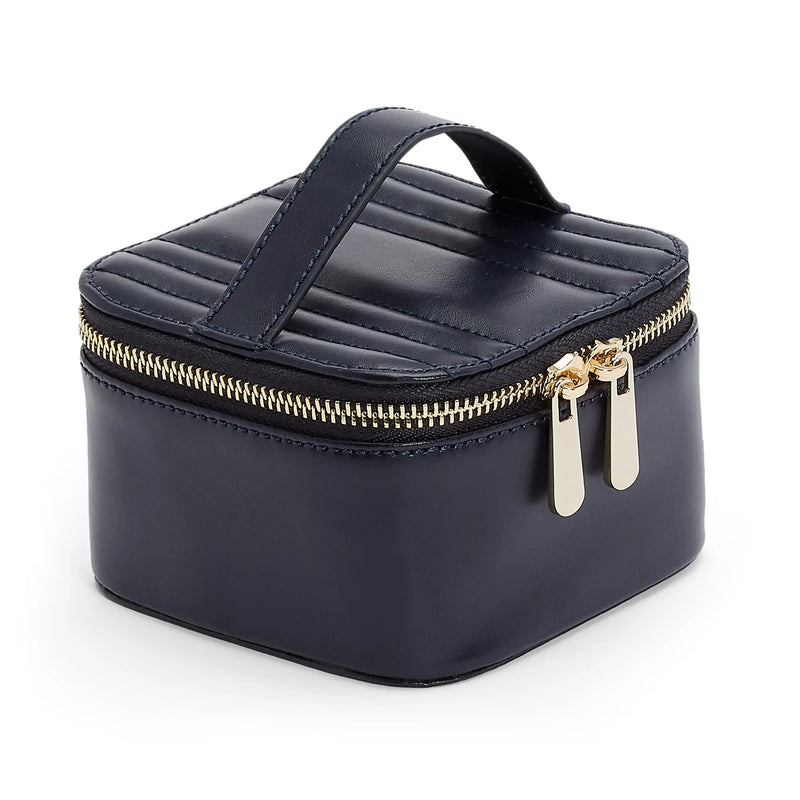 Wolf Maria Zip Jewelry Cube Navy 766517