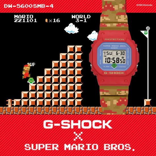 G-Shock Super Mario Bros Light Purple Face Watch DW5600SMB-4D