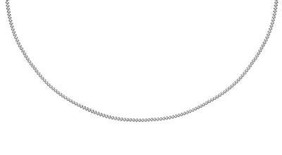 9k white store gold chain