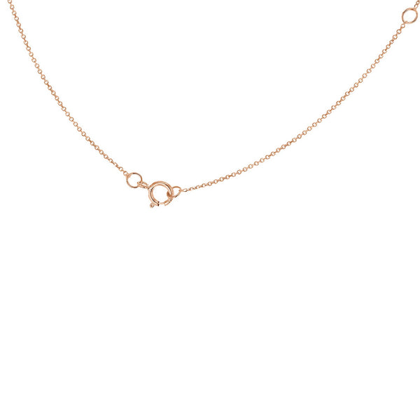 "A" Rose Gold Initial Necklace