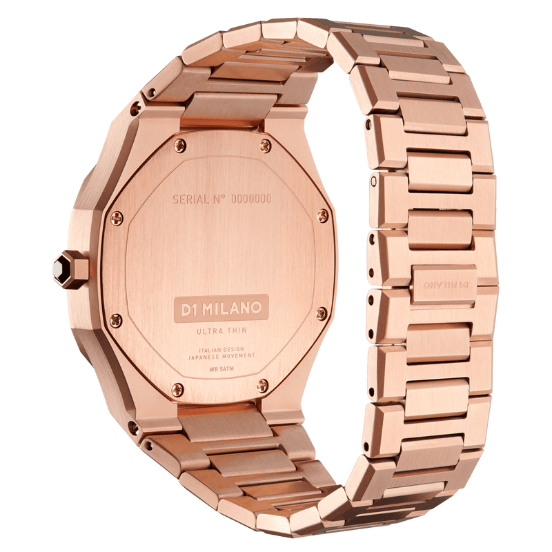 D1 Milano Ultra Slim 34mm Rose Cloud Watch UTBL09