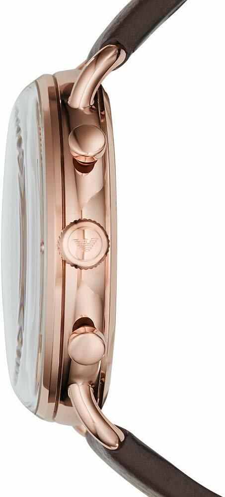 Emporio Armani Rose Gold Aviator Chronograph Timeless Design 12567