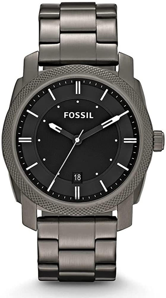 Fossil Machine Black Dial Mens Smoke Watch FS4774IE