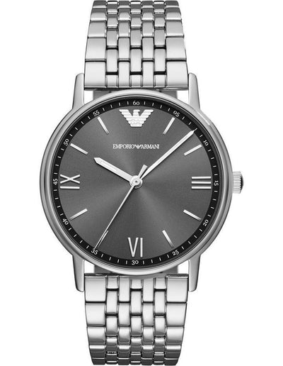 Emporio Armani Mens Quartz Watch Analog Display And Stainless Steel Strap, Ar11068