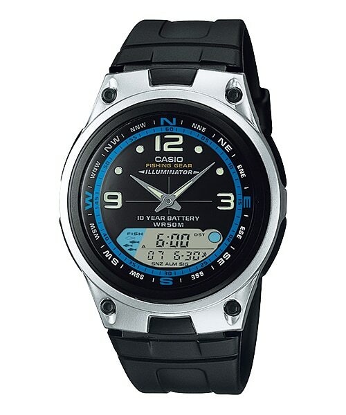 Casio General Mens Watches Digital-Analog Combination With 10 Year Battery Life Aw-82-1A