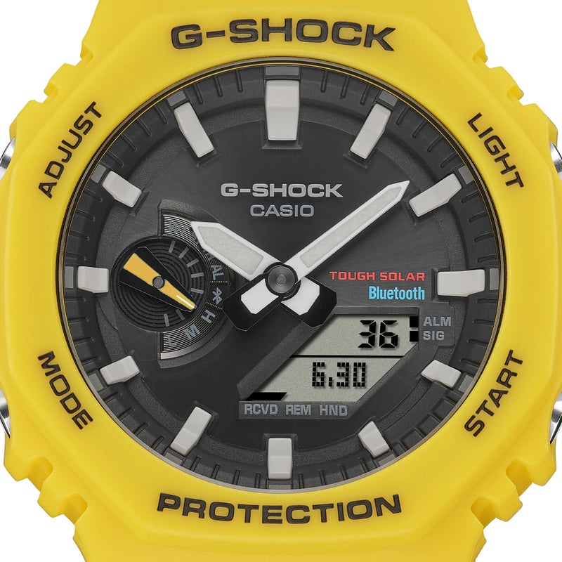G-Shock Octagonal Yellow Resin Band Watch GAB2100C-9A