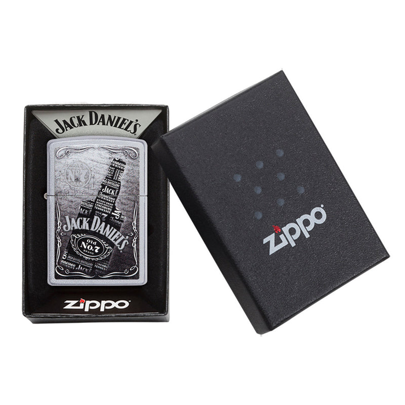 Zippo Jack Daniel's Satin Chrome Lighter