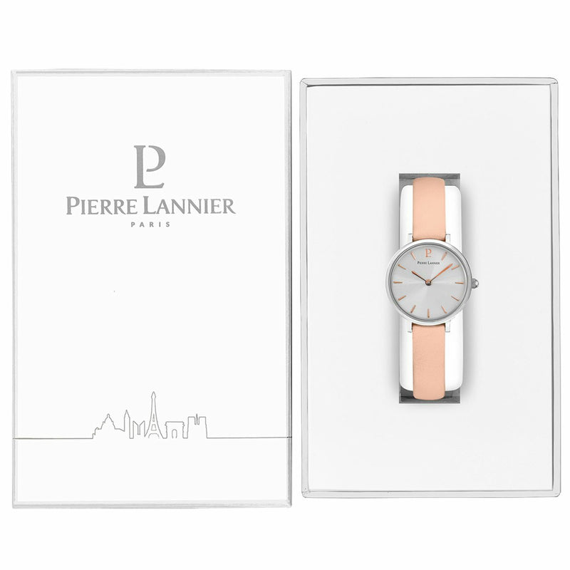 Pierre Lannier Nova Silver/Pink Leather