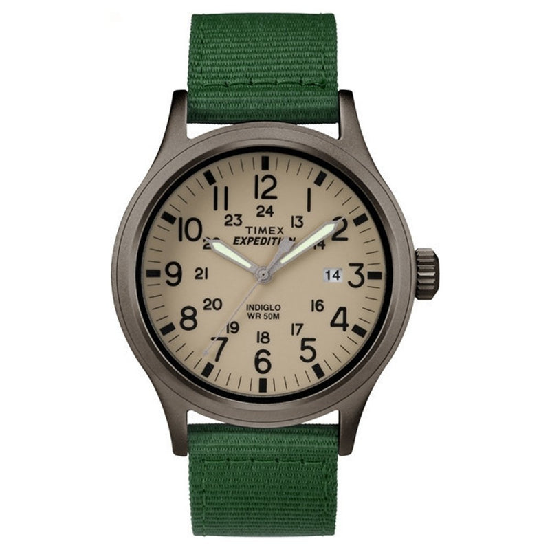 Timex Tw4B06800 Mens Expedition Scout Green Fabric Strap Watch