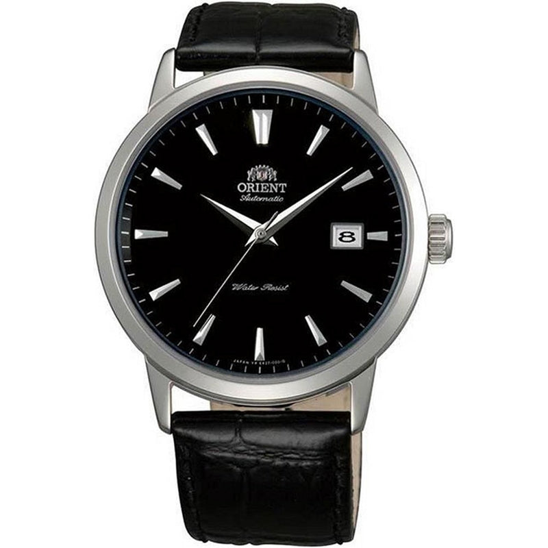 Orient Symphony 41Mm Black Leather Band Steel Case Automatic Analog Mens Watch