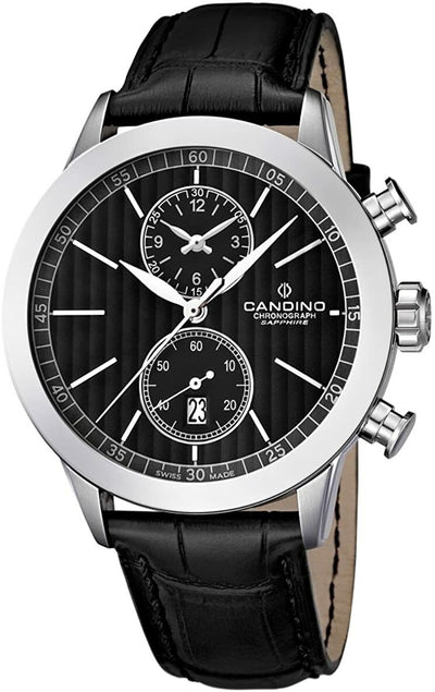 Candino Chronograph with Leather Strap Mens Watch