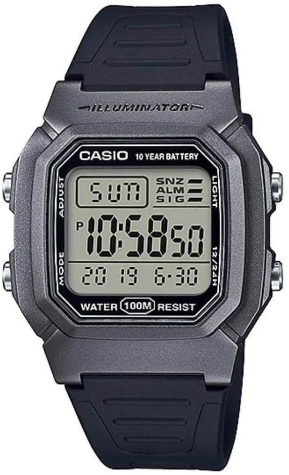 Casio W800HM-7A Classic Black & Grey Youth Series Unisex Digital Sports Watch