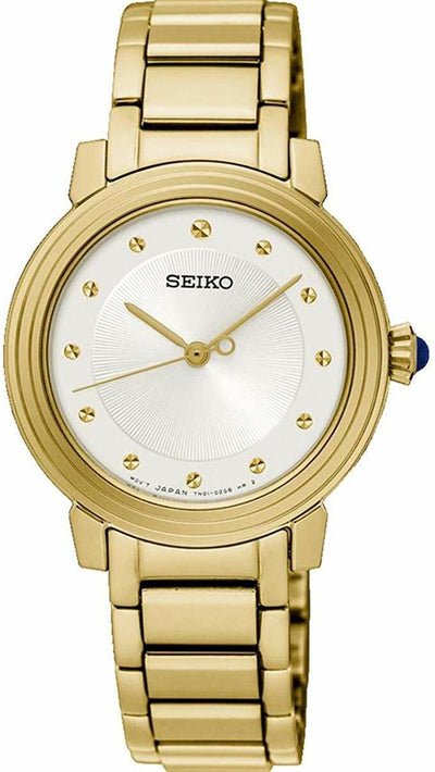 Seiko Ladies Womens Analog Japanese Quartz Watch With Stainless Steel Bracelet Srz482P1
