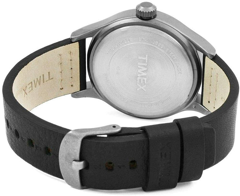 Timex Allied Grey Dial Leather Strap Mens Watch Tw2R46500