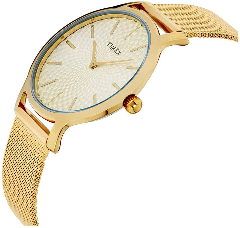 Timex Metropolitan Gold Mesh Band Women's Watch