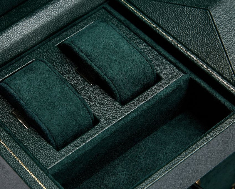 Wolf British Racing Green Double Watch Winder