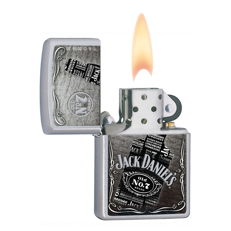 Zippo Jack Daniel's Satin Chrome Lighter