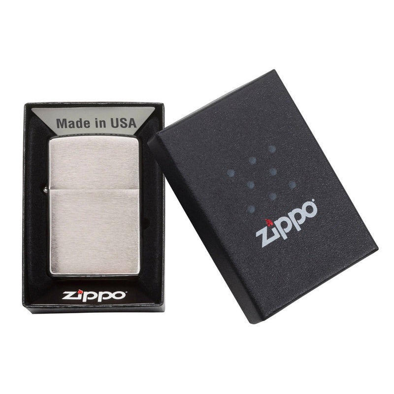 Zippo 200 Brushed Finish Chrome Lighter