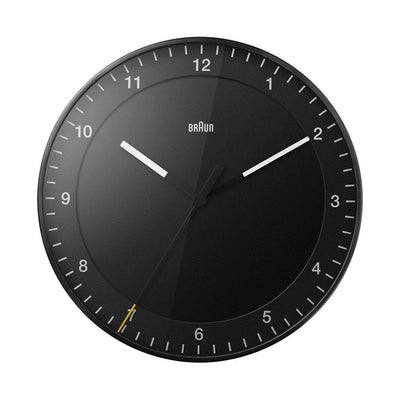 Braun Classic Analogue Wall Clock 30cm Black BC17B