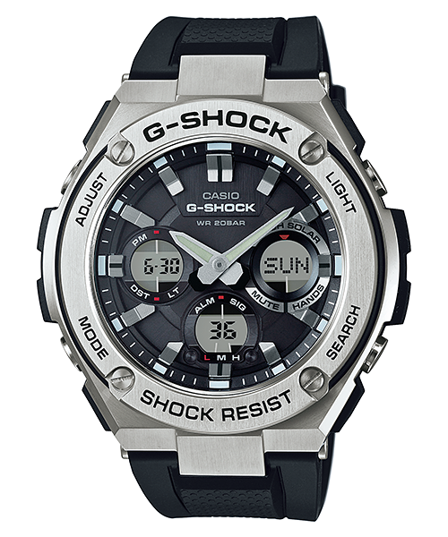 G-SHOCK G-STEEL GST-S110-1A 海外版正規品。 G-Shock G-Steel Men's Solar-Powered Shock-Resistant Watch GSTS110-1A
