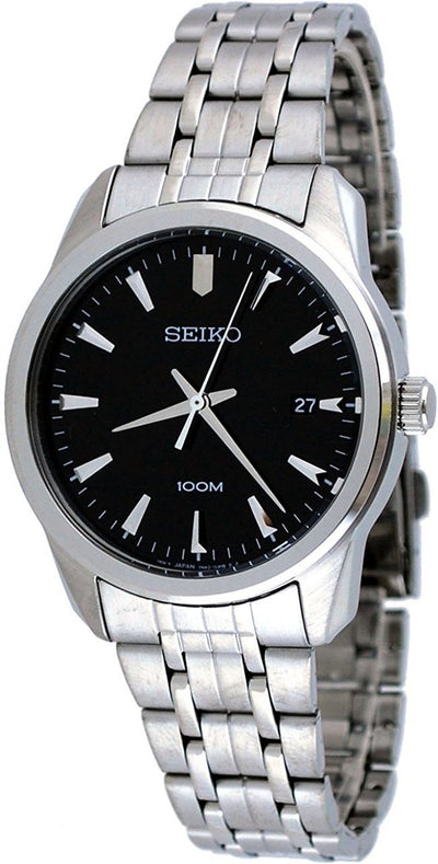 Seiko quartz mens on sale watch stainless steel