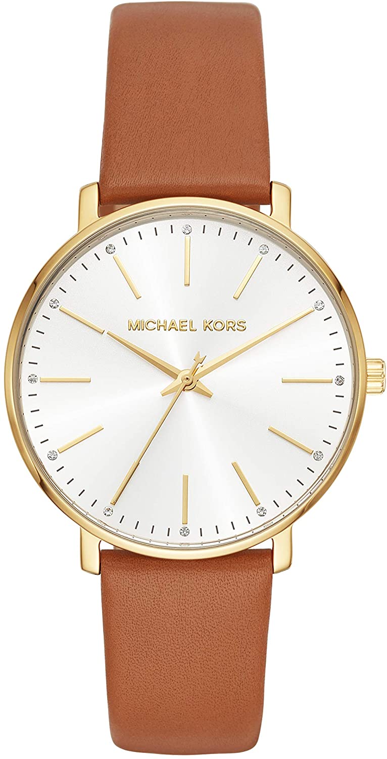 Michael Kors Gold-Tone Pyper White Dial Womens Watch MK2740
