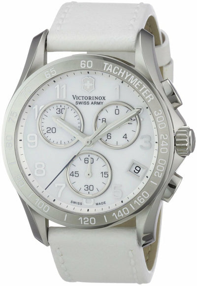 Victorinox Swiss Army Womens 241418 Classic White Mother-Of-Pearl Dial Watch