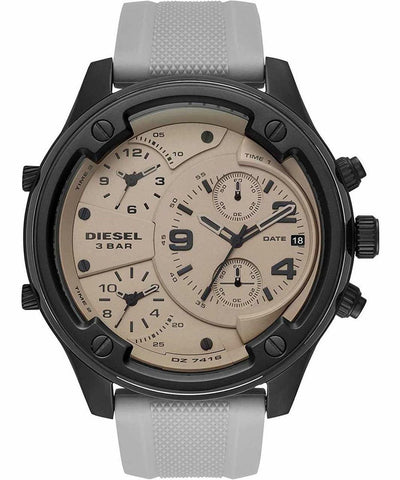 Diesel Boltdown Chronograph Steel Silicone Mens Watch Dz7416