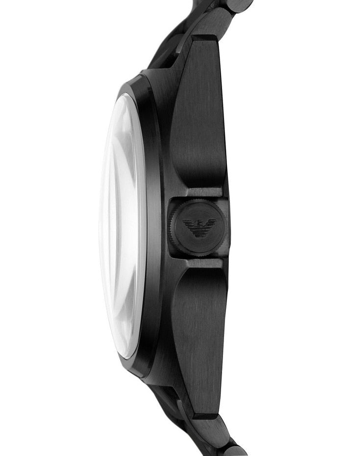 Armani Men's Sleek Black Watch 40mm Dial Water Resistant AR11257