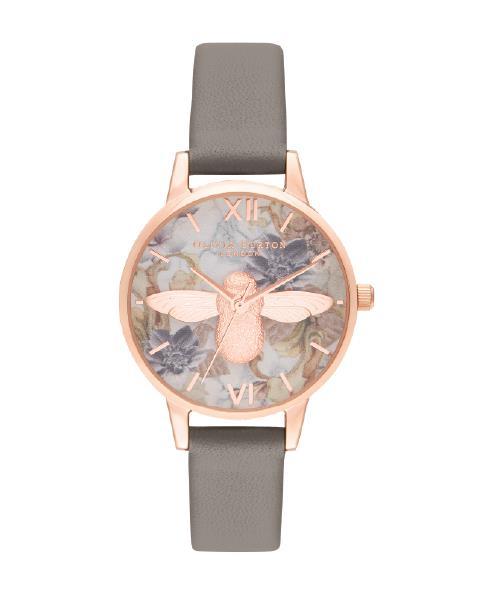 Olivia Burton ShoreDitch Marble Bee Watch 40mm Face With RoseGold 3D Bee OLIVIA BURTON | Accessories | Olivia Burton Shoreditch  main image 3