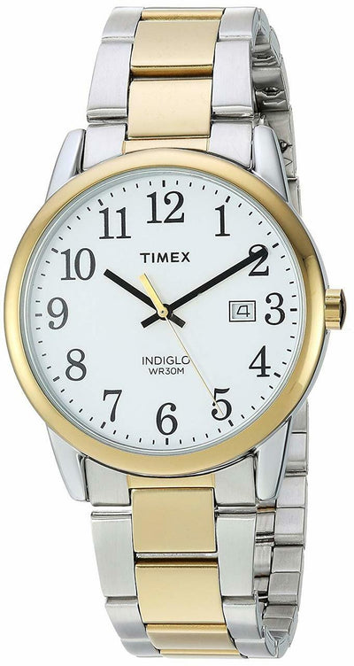 Timex men's easy reader clearance stainless steel bracelet watch