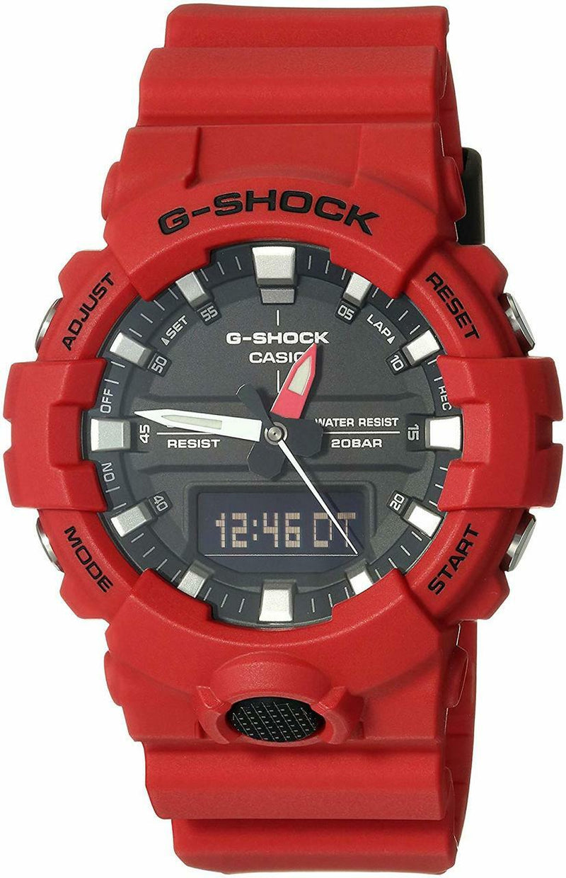 Casio G-Shock Red/Black Super Led Mens Watch Ga800-4A