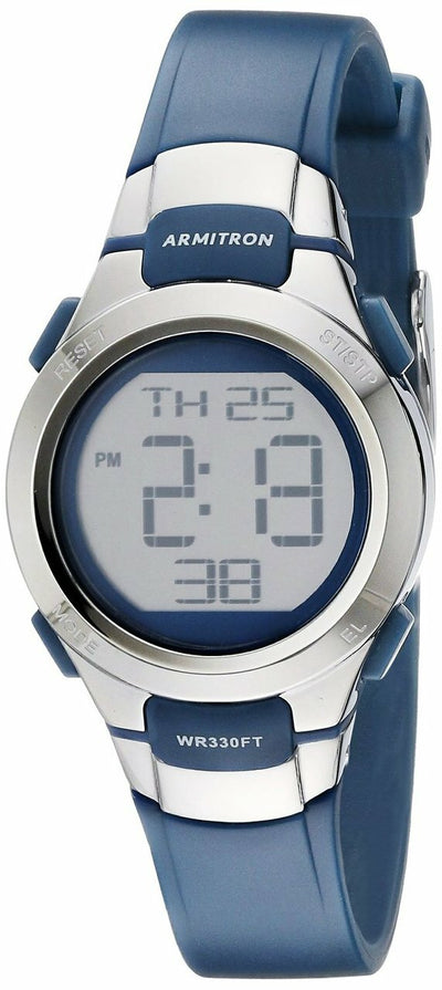 Armitron Sport Womens 45/7012Nvsv Digital Watch With Matte Navy Strap