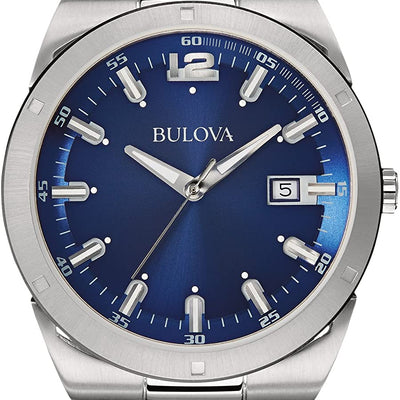 Bulova Blue Dial Classic Watch 96B220 Watch Direct
