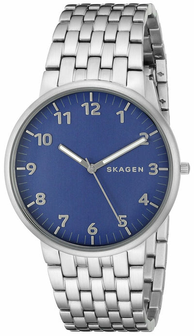 Skagen Mens Skw6201 Anchor Analog Display Analog Quartz Silver Watch